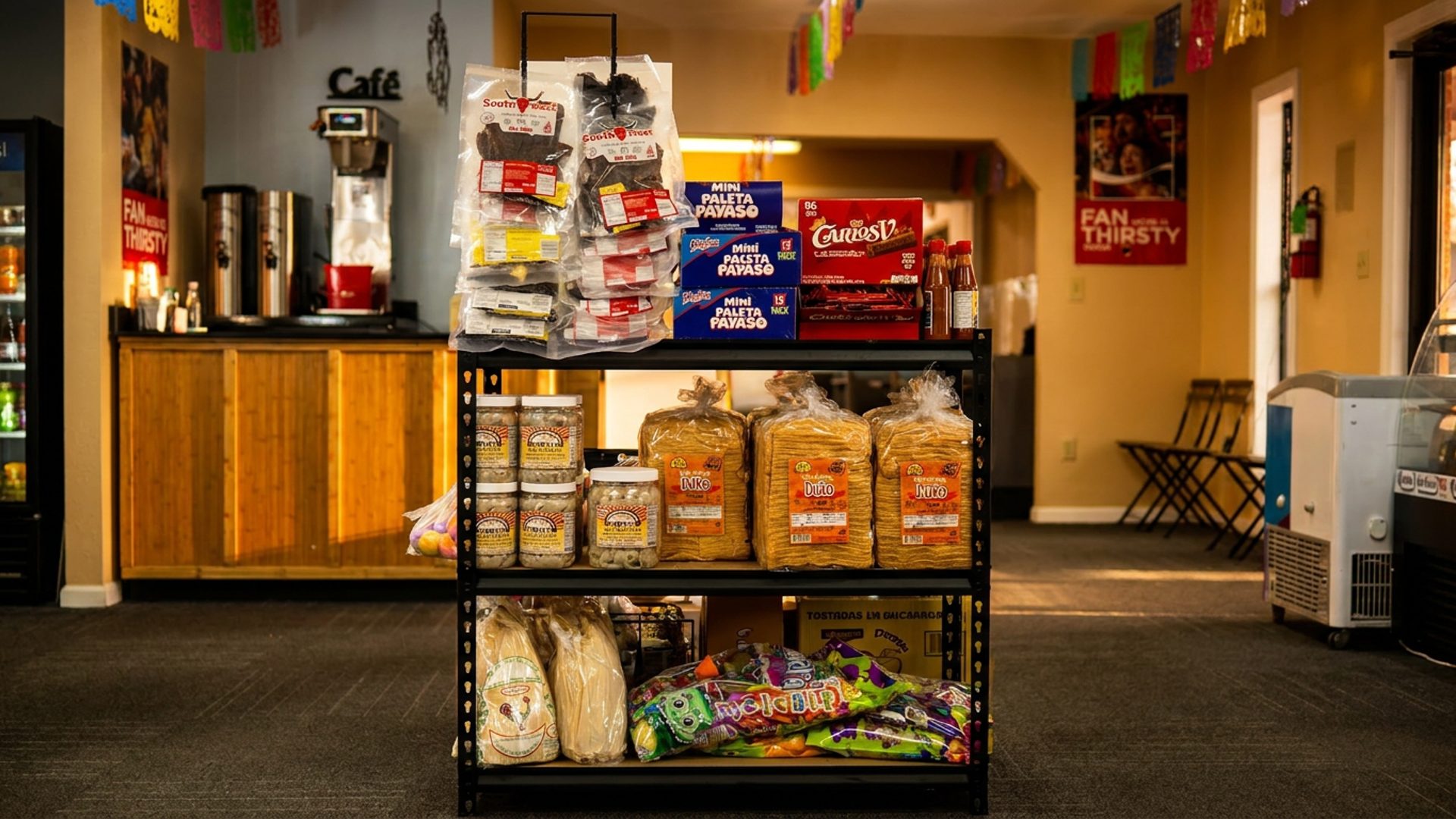 A market stocked for the community